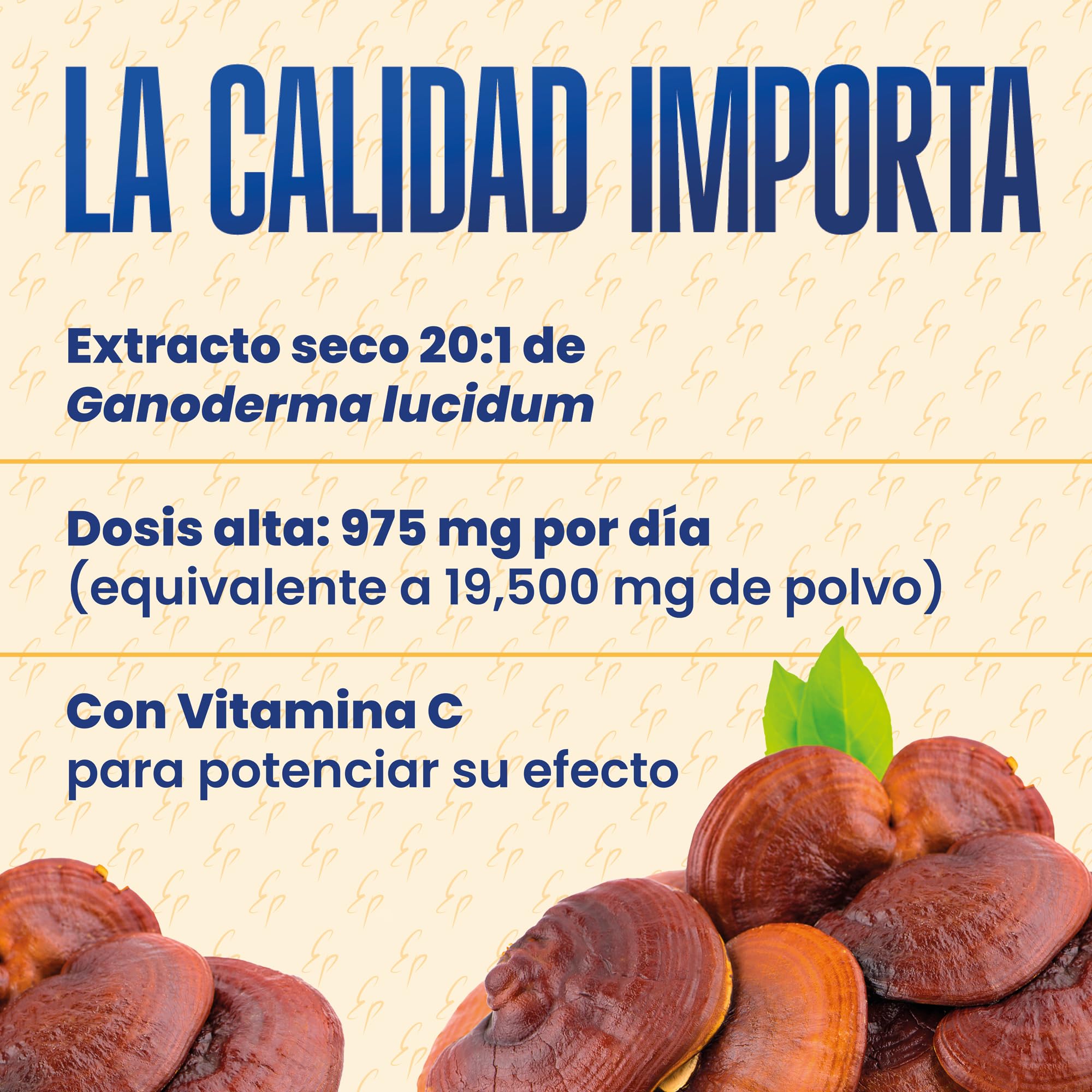Reishi Estado Puro 6500mg con Vitamina C - Extracto Concentrado 20:1 de Hongo Ganoderma lucidum - Inmunidad y Antioxidante - 60 Cápsulas Vegetales de Tongil
