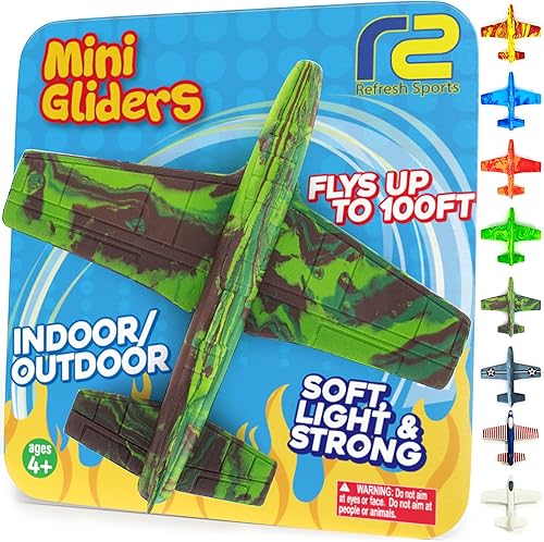 Miniatura 20 de Aviones de espuma para niños: Regalos de San Valentín, rellenos de cesta de Pascua, aviones fáciles de lanzar, regalos de Pascua para niños de 4, 5,