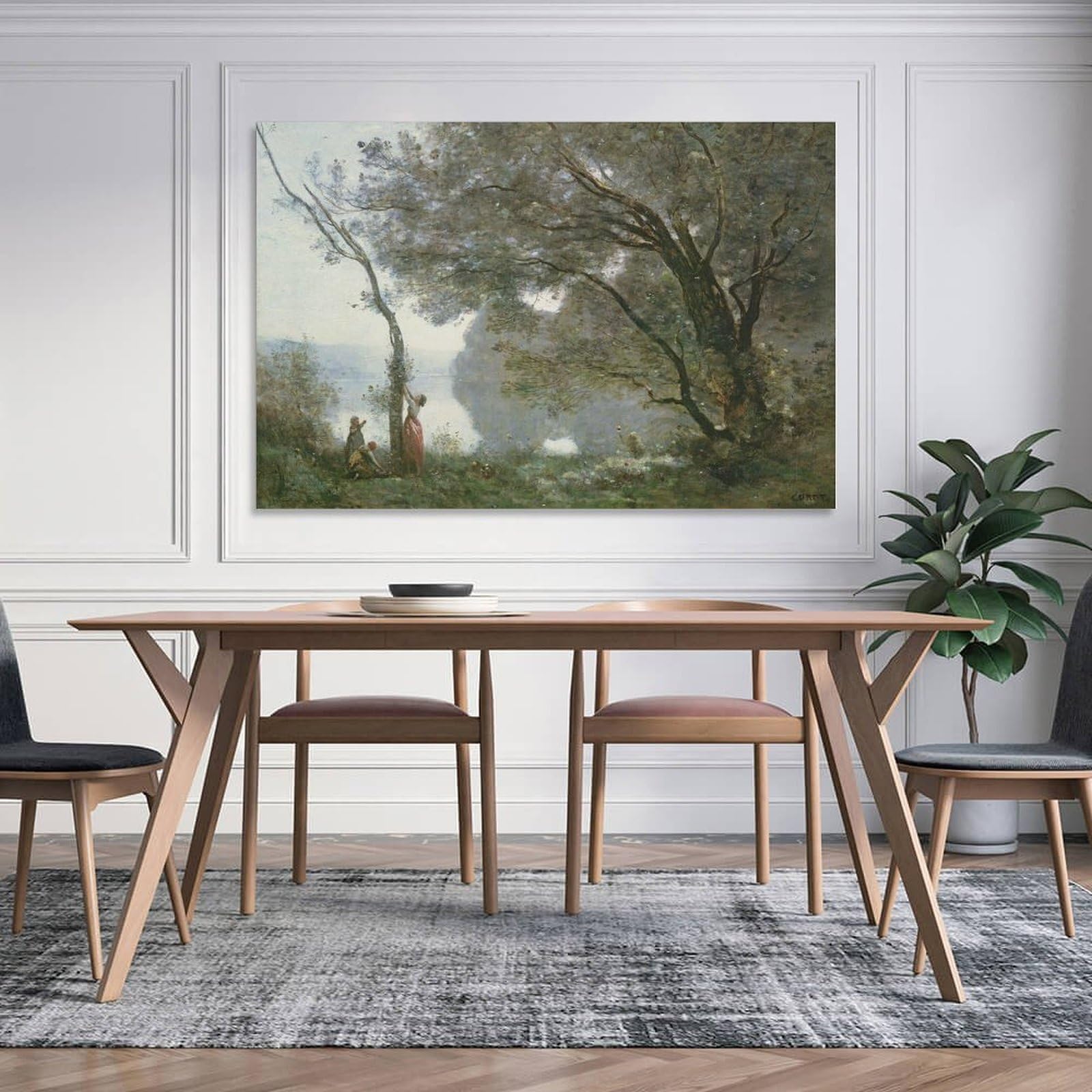 s*p様 JeanBaptiste CamilleCorot【モルトフォンテーヌ ファイル:Jean-Baptiste-Camille Corot - Souvenir of