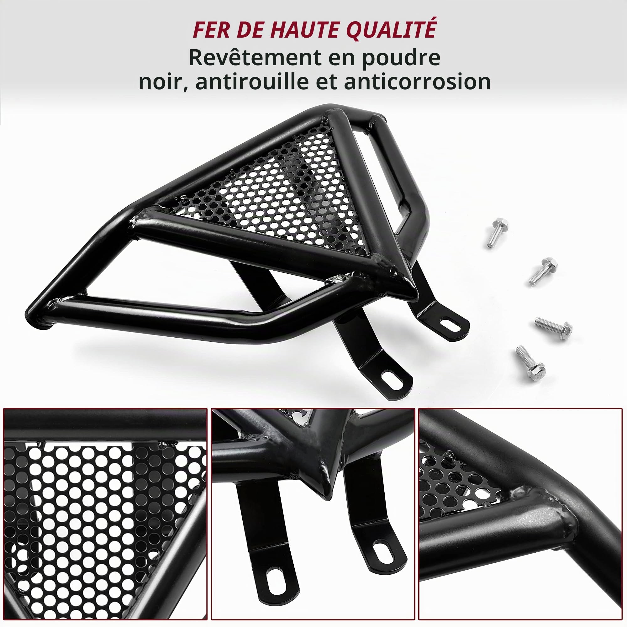 SAUTVS Protections de pare-chocs avant pour Yamaha Raptor 700 700R, protection profil avant pour Yamaha Raptor YFM 700/700R 2006-2023. Accessoires.