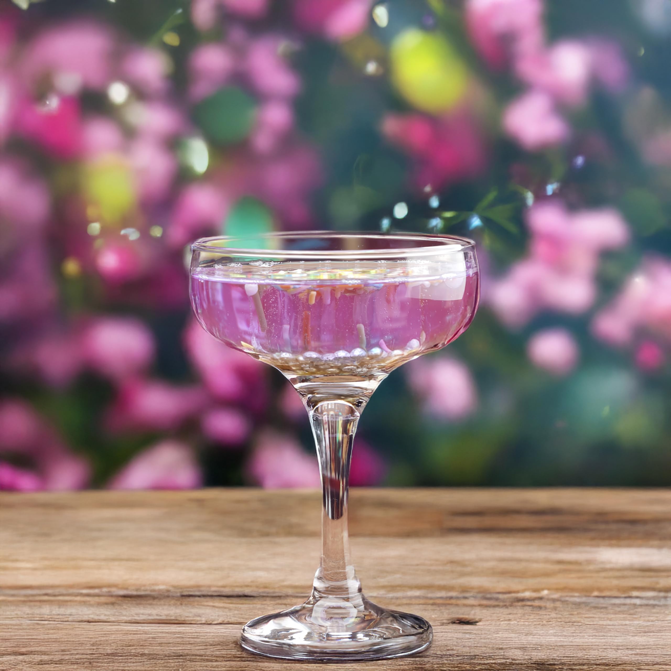 Copas de Cóctel (8 oz/235 ml). Copas de café espresso Martini, Margarita, Corte Elegante y Copa Champán, Cristalería larga (4)