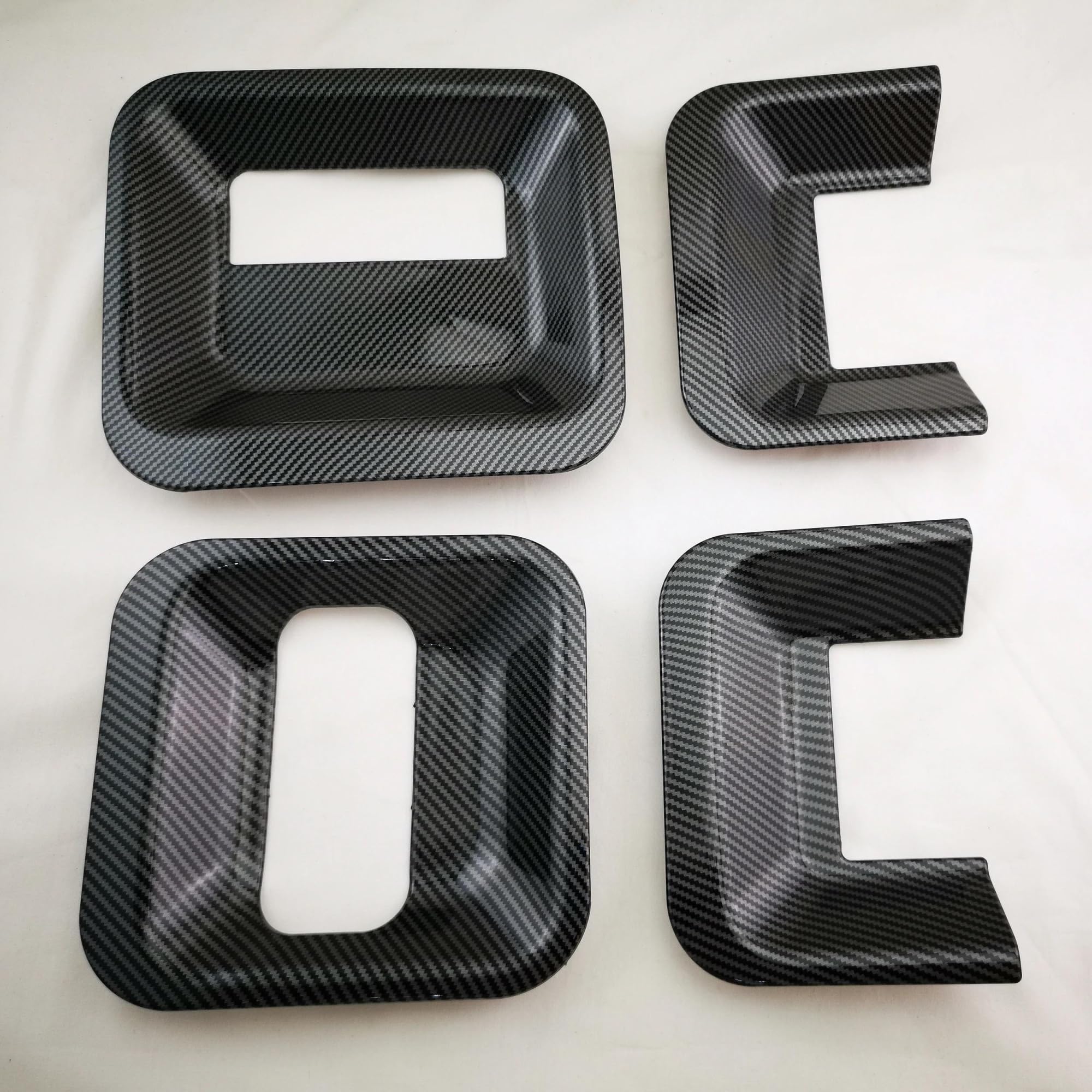 YUEYZHK Car Door Handle Bowl Covers Trim Paste Style for Ford for Transit for Tourneo MK6 MK7 2007 2008 2009 2010 2011 2013(Bowl Cover)