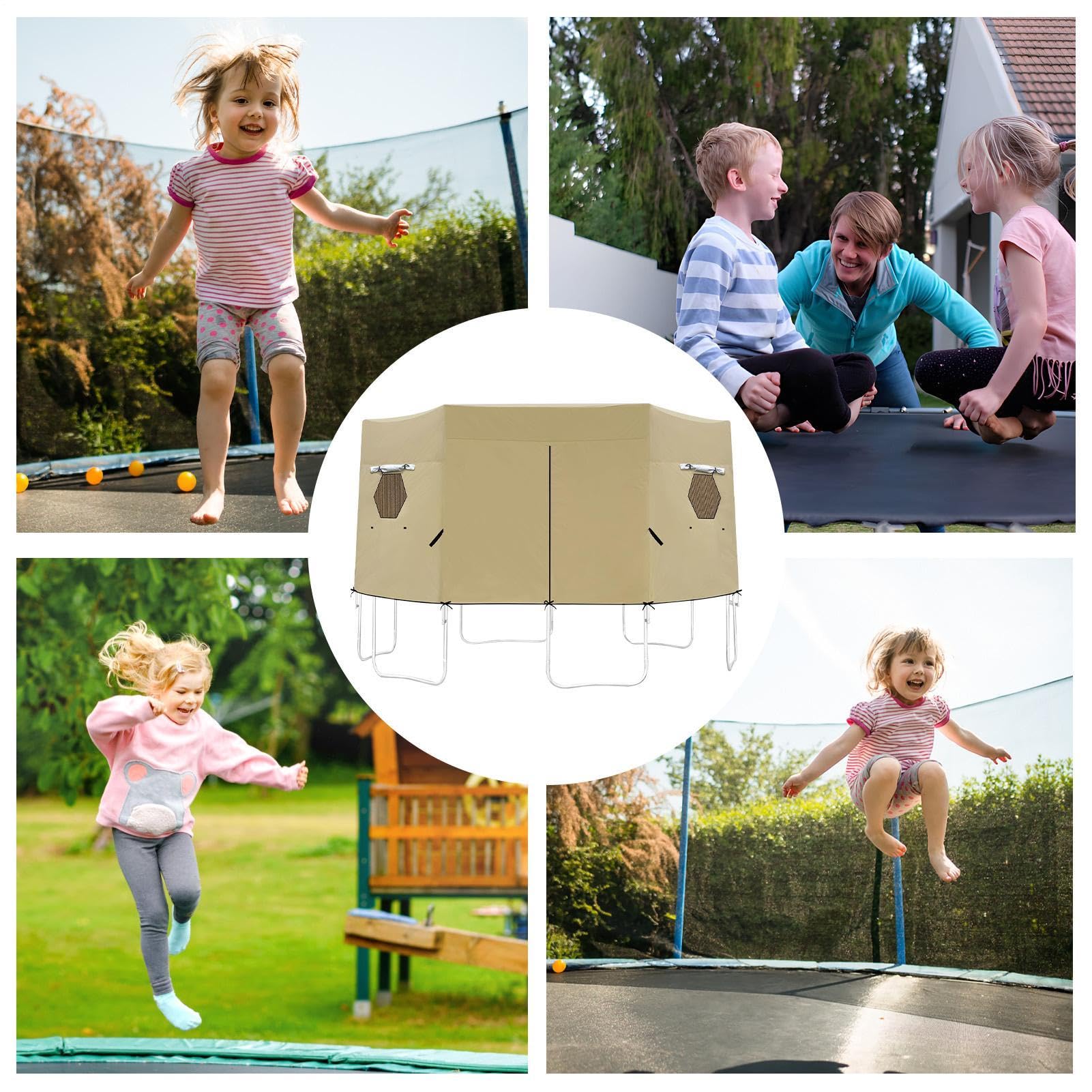 Namiot Trampolinowy Wodoodporny Składany Odporny Na Rozdarcie Blokujący