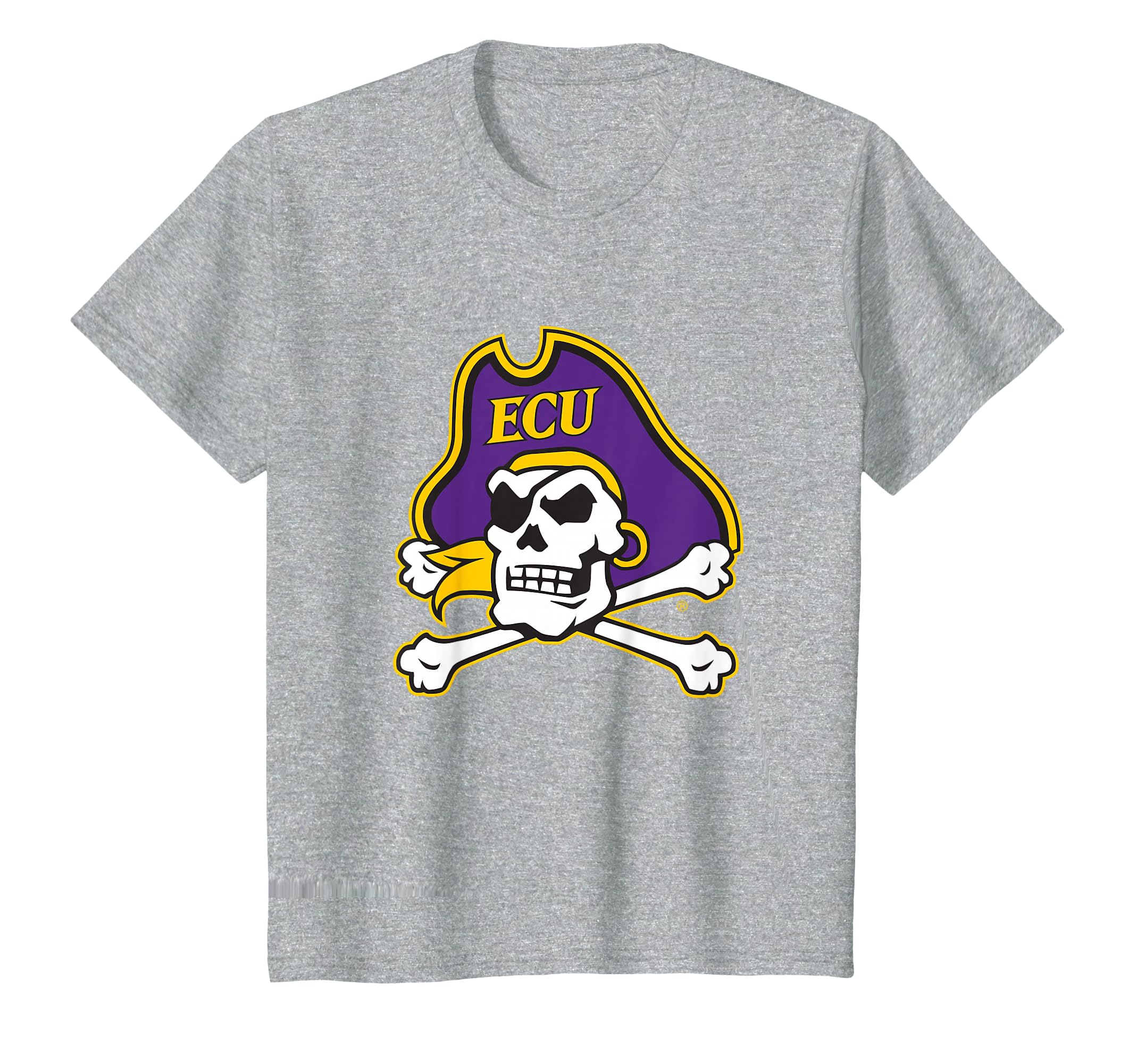 Kids East Carolina Pirates Icon Officially Licensed Youth Gray T-Shirt