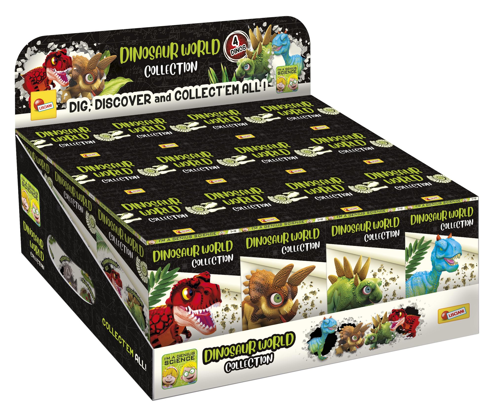 Lisciani I'm A Genius Dinosaur World Collection - Modellino Dinosauro Da Costruire Con Manuale, Collezione