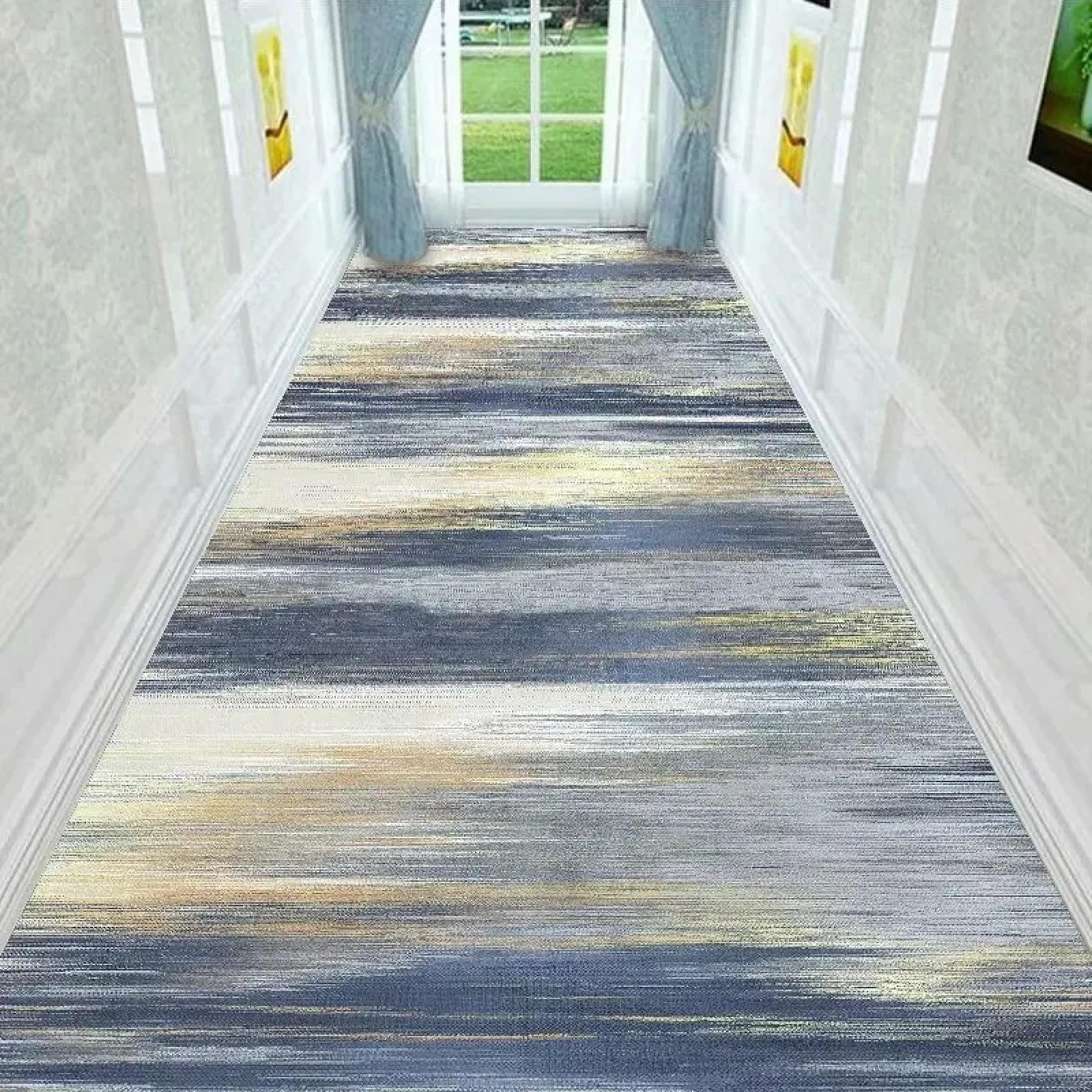 Tapis de couloir lavable idéal pour sécuriser et décorer une allée de passage familial