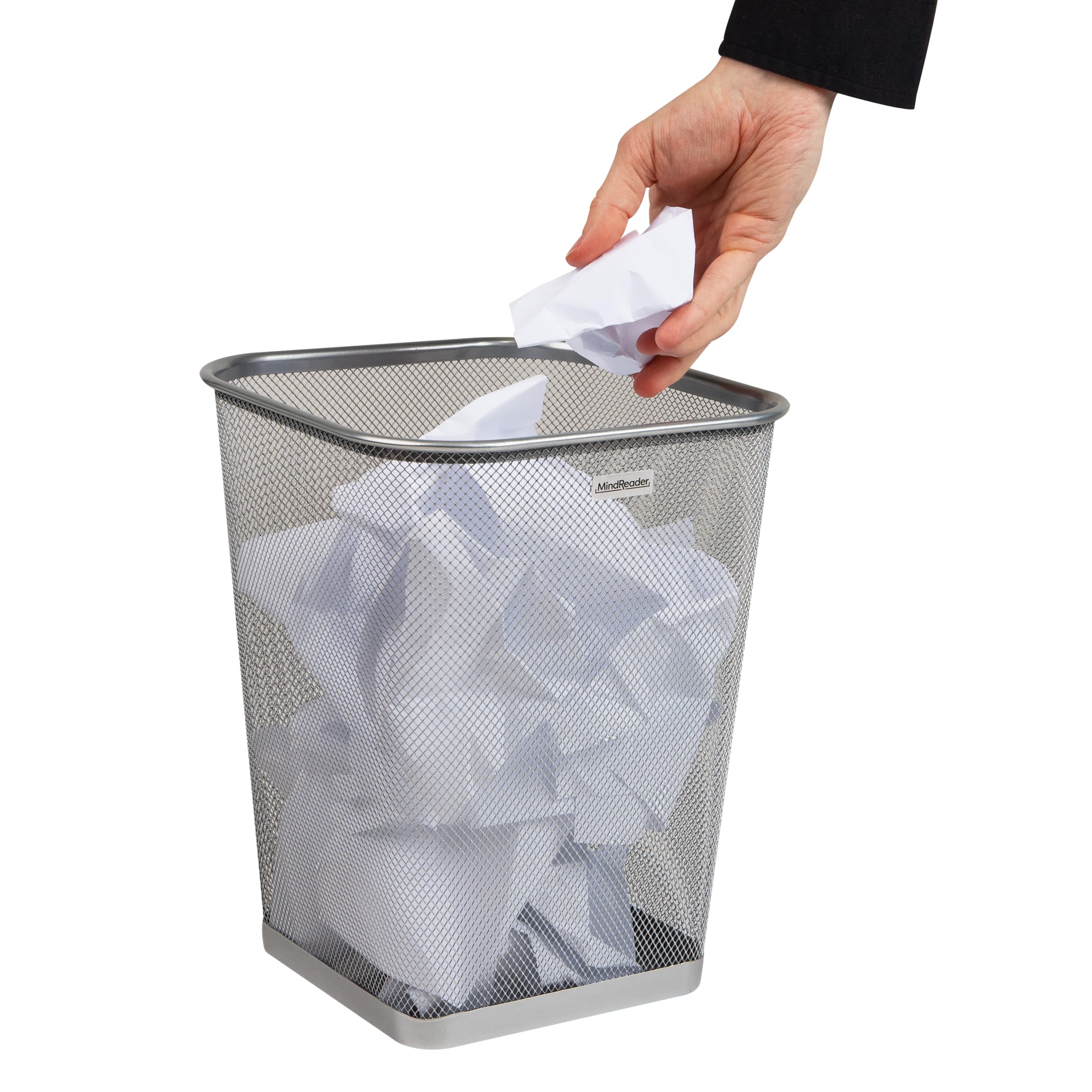Mind Reader Mesh Trash Cans - Set of 2 -6
