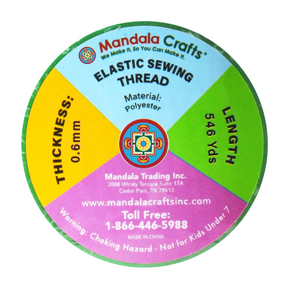 Amazon.com: Mandala Crafts Light Blue Shirring Elastic