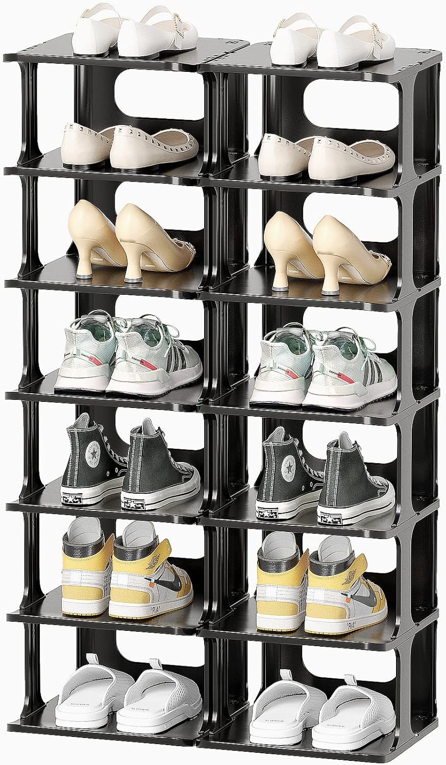 Shoe Rack Shoe Organizer 14 Tier Shoe Storage Plastic