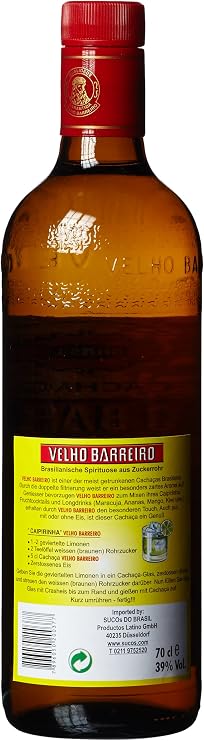 Velho Barreiro Cachaca 70 cl & Pisco ABA Pisco, 50 cl