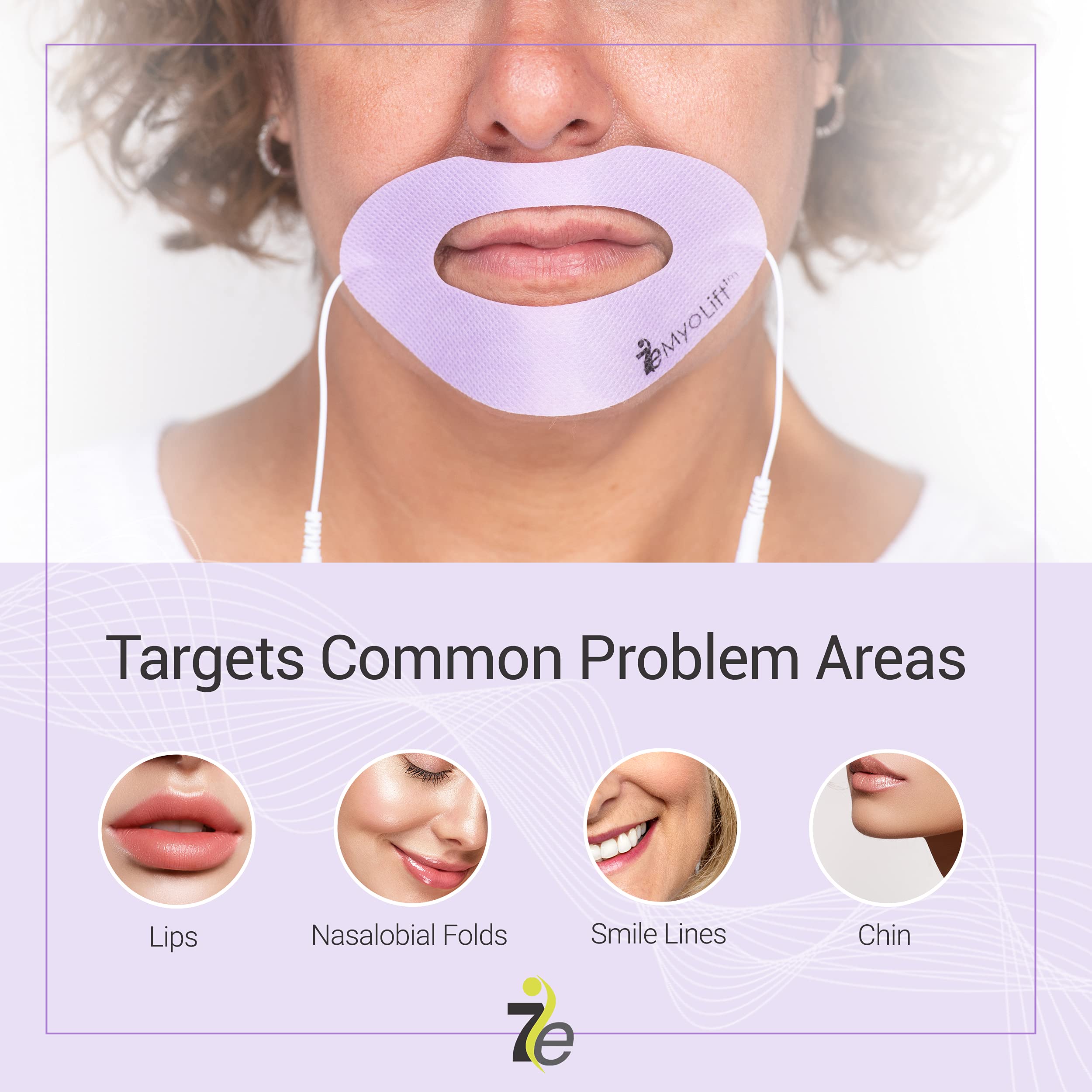 7e Wellness Myolift Microcurrent Device Set with Gel, Lip and Eye Masks