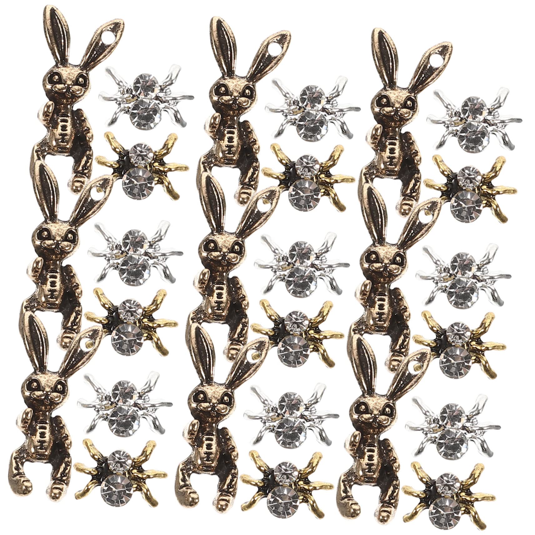 5 set Gioielli Con Diamanti Per Unghie Accessori Per Unghie Ciondoli Per Unghie Ciondoli A Forma Di Ragno Per Lavori Artigianali Strass Per Unghie Gioielli Per 30 pezzi*5