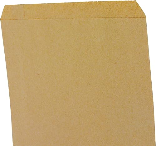 Miniatura 6 de SSWBasics Bolsas de mercancía medianas de papel kraft natural – 8.5 pulgadas de ancho x 11 pulgadas de alto – Caja de 1000 – Bolsas de papel para