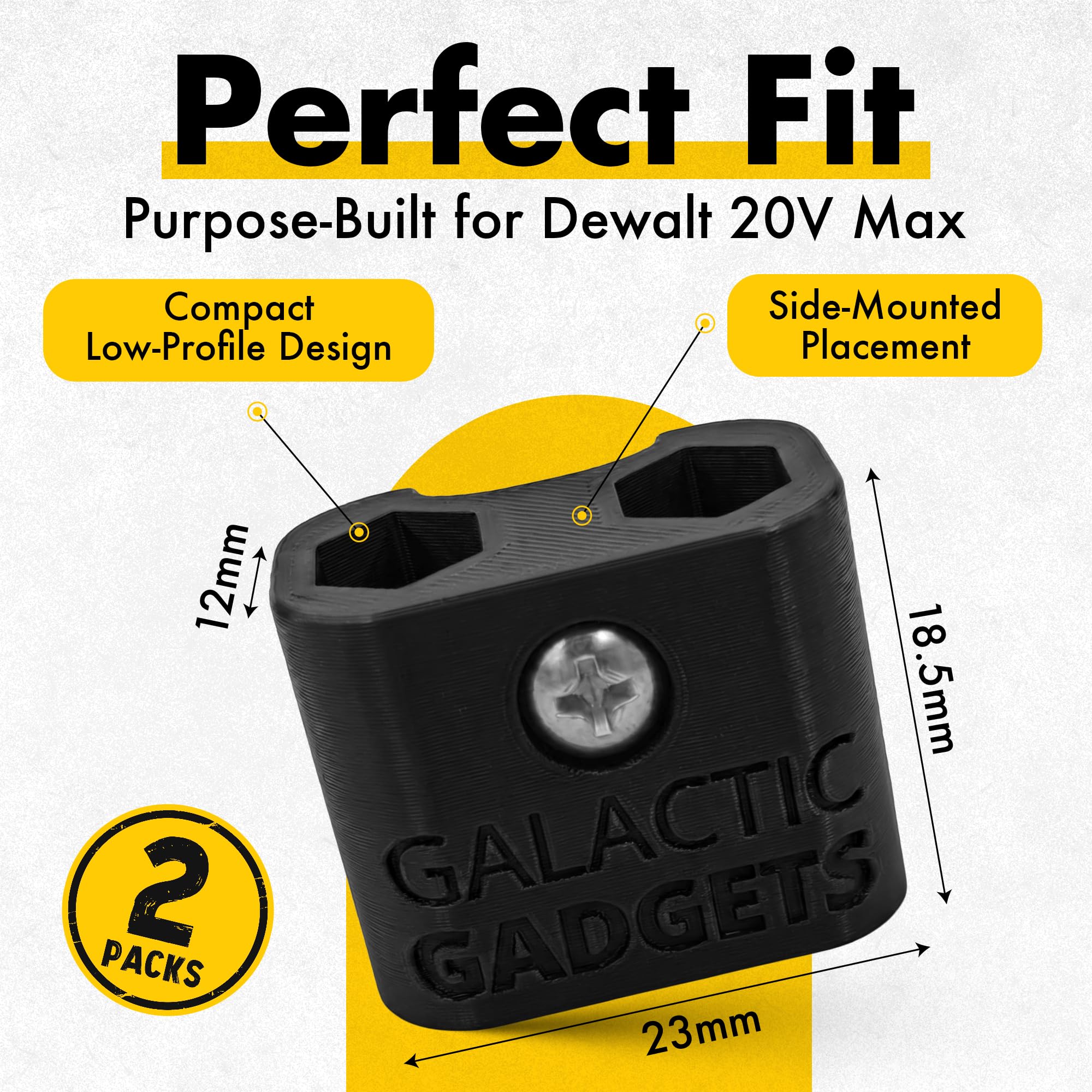 Magnetic Drill Bit Holder for DEWALT 20V - 2 Pack -2