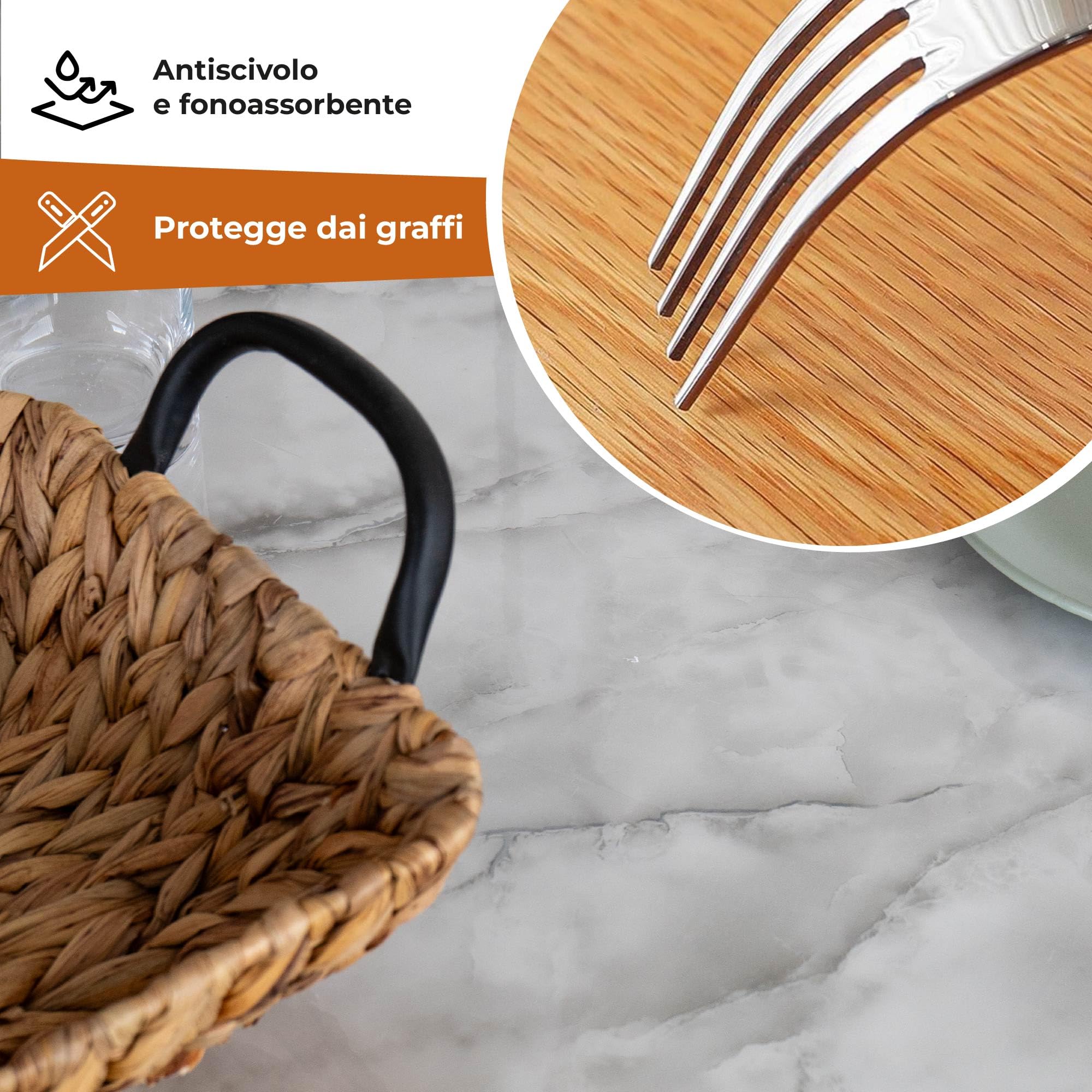 IlGruppone Copritavolo Stampato in PVC Alto 1.2 Mm Pellicola Protettiva Cover Proteggi Tavolo Tovaglia Protezione Mollettone Spesso Antimacchia Urti Olio Graffi Impermeabile - Dis9-100x200Cm