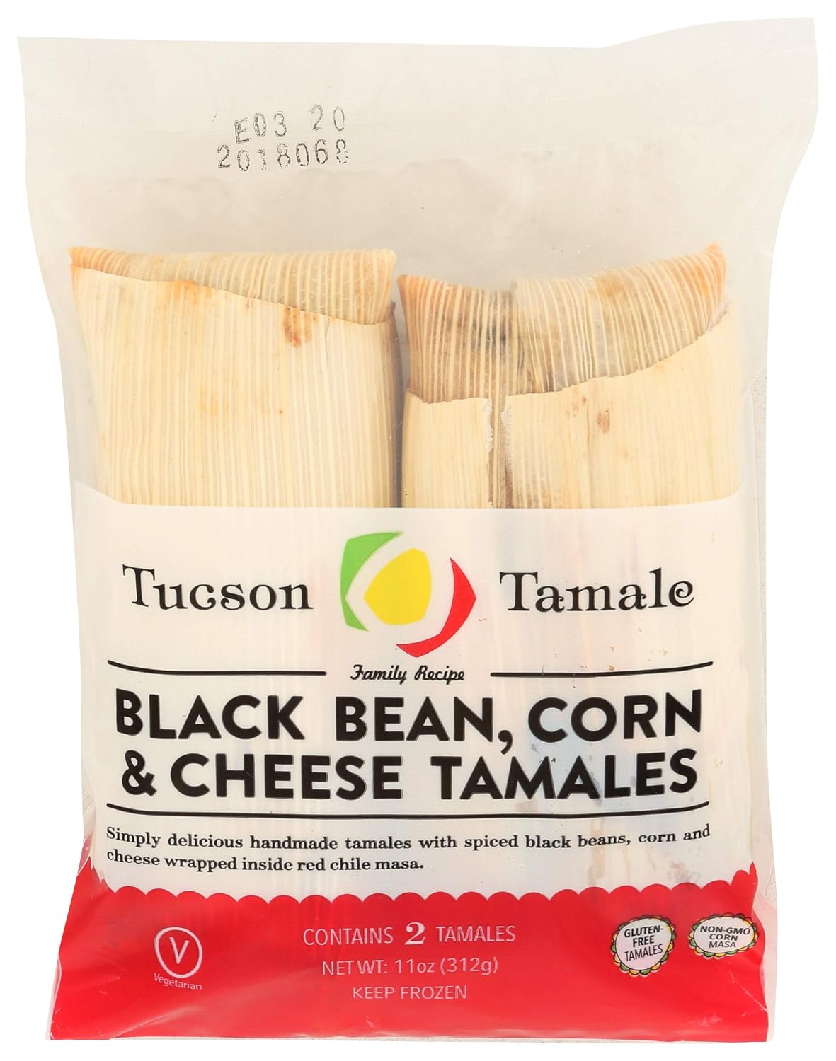 Tucson Tamale Company, Black Bean Cheese Tamales, 11 Ounce