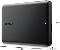 Vista 8 de Toshiba Canvio Partner - Disco duro externo portátil de 2.5 pulgadas, compatible con USB 3.2, Mac y Windows, Xbox, PS4, PS5