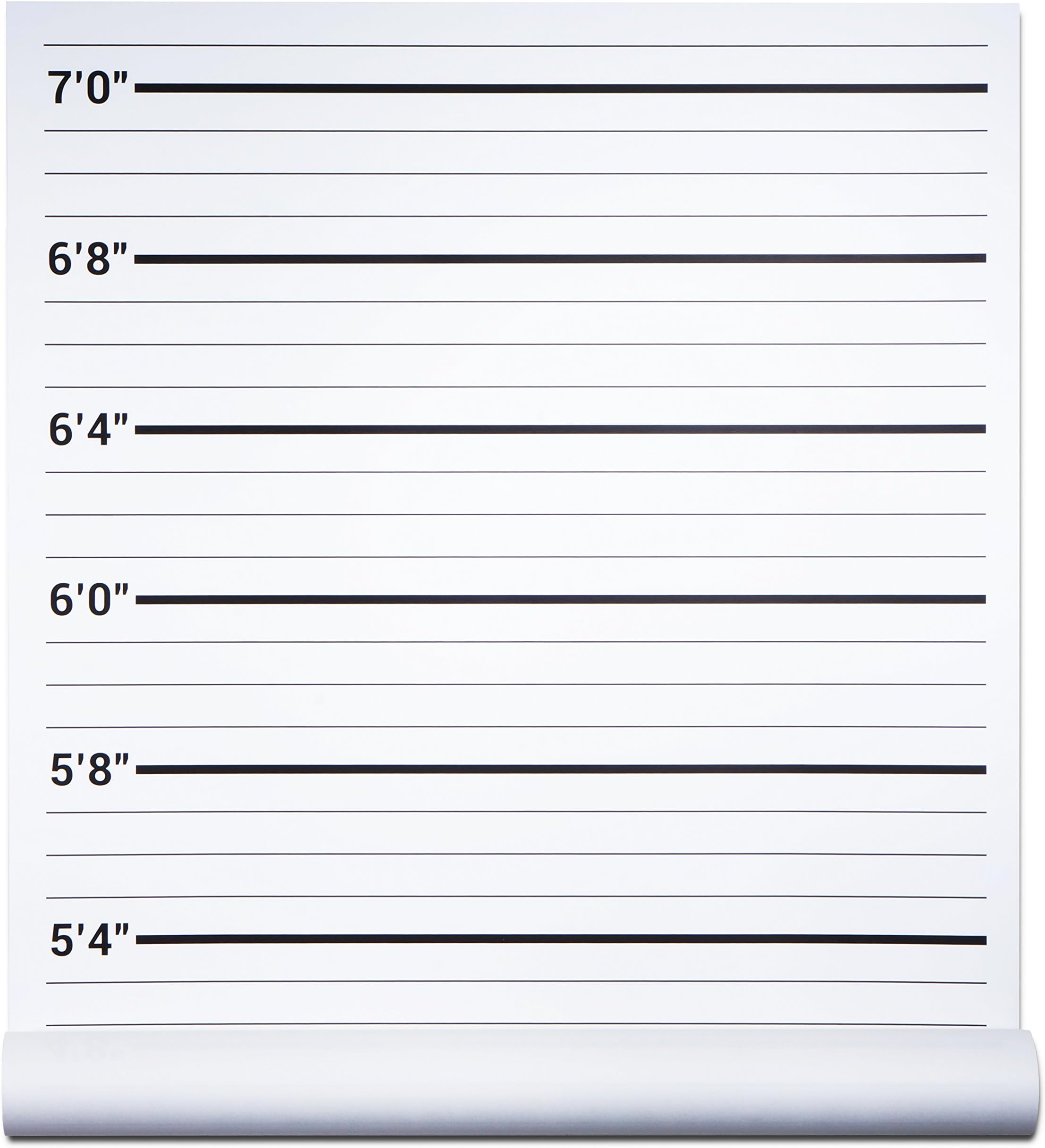 Papery Pop Mugshot Backdrop - Photo Booth Props Height Chart Poster - Mug Shots Prison Police Lineup - 24 by 48 Inch