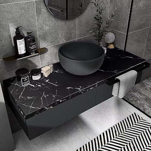 Miniatura 82 de practicalWs Papel tapiz de mármol para despegar y pegar de 15.7 x 236.2 pulgadas, papel de contacto de mármol para armarios y cajones, papel