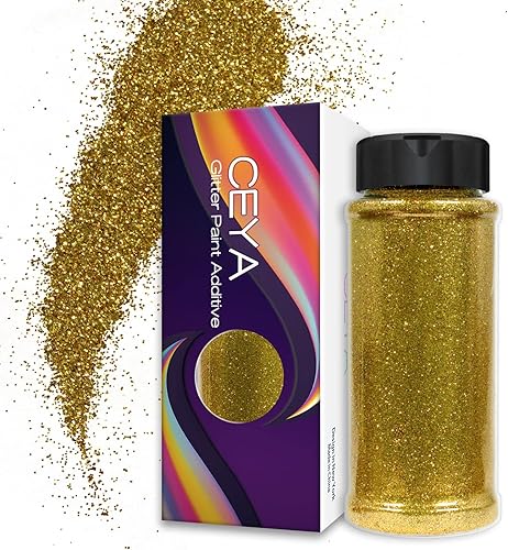 Ceya Aditivo de pintura con purpurina ultra fina, 3.5 onzas3.53 oz Chartreuse Glitter pintura de pared 1128" 0.008" 0.008 in para pared de emulsión,