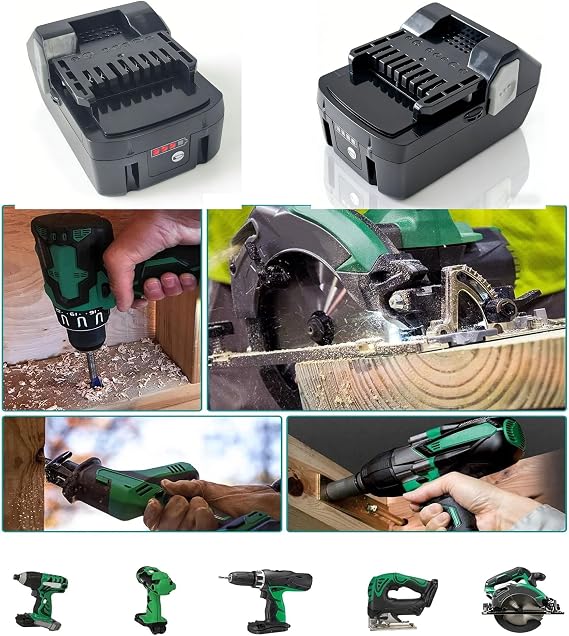 5000mAh 18V Battery Replacement for Hitachi HiKOKI BSL1830 BSL1815S BSL1815X BSL1830C BSL1850 33055 330067 330068 330139 330557 DH18DBL DS18DSL DV18DJL