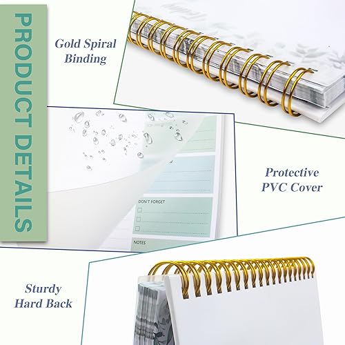 Miniatura 10 de Bloc de notas para lista de tareas, uso diario, agenda, 9.5 x 6.7 pulgadas, para mañana, no olvidar, notas, sin fecha, para organización personal,