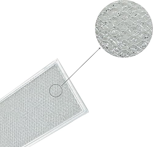 Miniatura 3 de WB06X10596 - Filtro de grasa para microondas compatible con campana extractora GE de 13 x 6 pulgadas, filtro de ventilación Samsung y Whirlpool (2