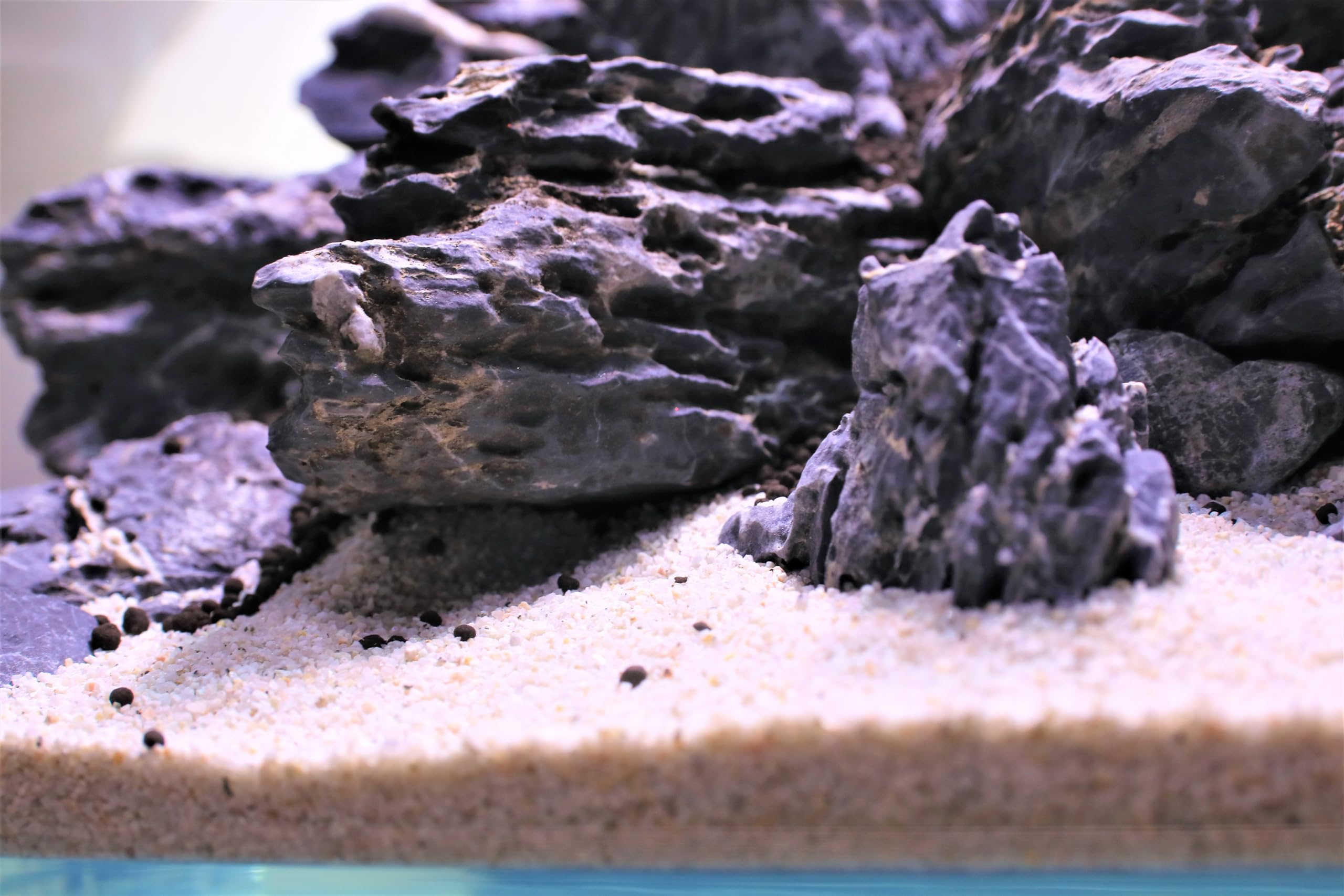 Amtra Ghiaia Noa - Ghiaia naturale dell'acquario, pavimento decorativo, grani grossolani bianchi dimensioni 4-8 mm, formato 10KG