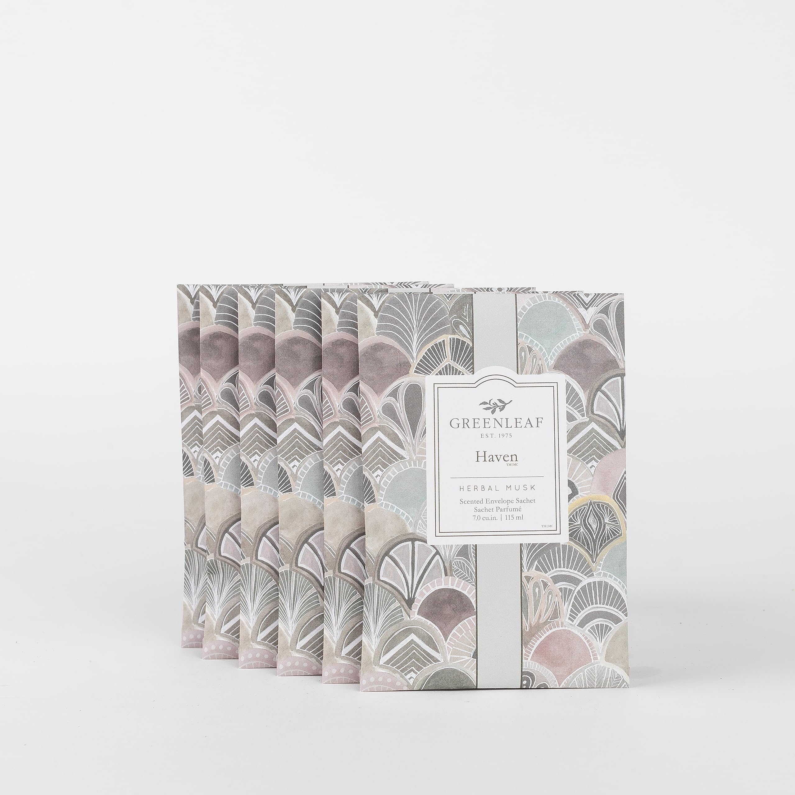 Greenleaf Lavender/Amber 6X Haven - Fresh Scented Sachet Bag - Fragrance Notes Of Beach Air, Jasmine, Sweet Musk - Drawer Fragrance Wardrobe Air Room Freshener For Living Room Bathroom Laundry