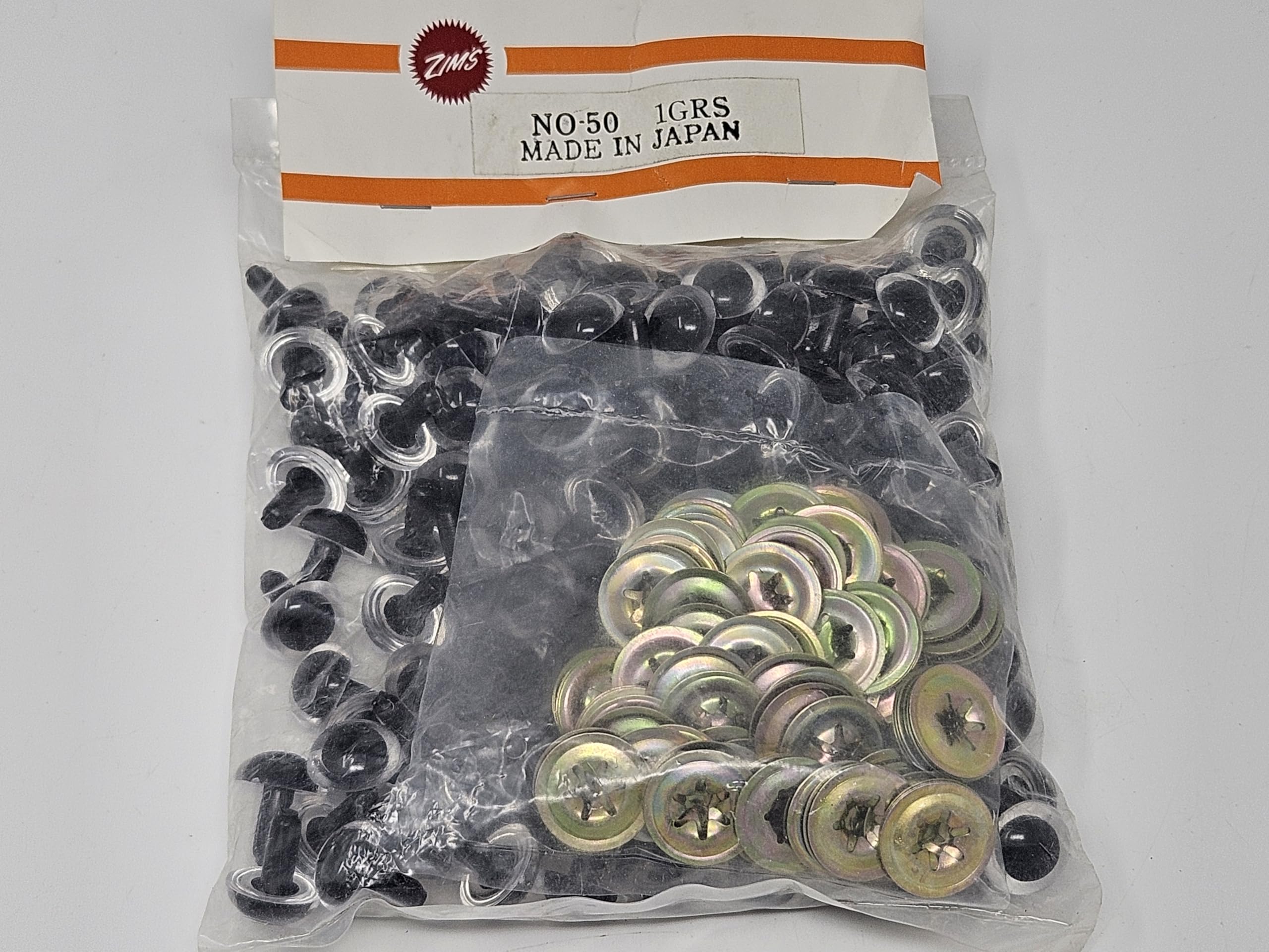 Generic 15mm Clear Standard Plastic Safety Eyes for Craft Amigurumi Dolls or Puppets (Bulk Pack of 144)