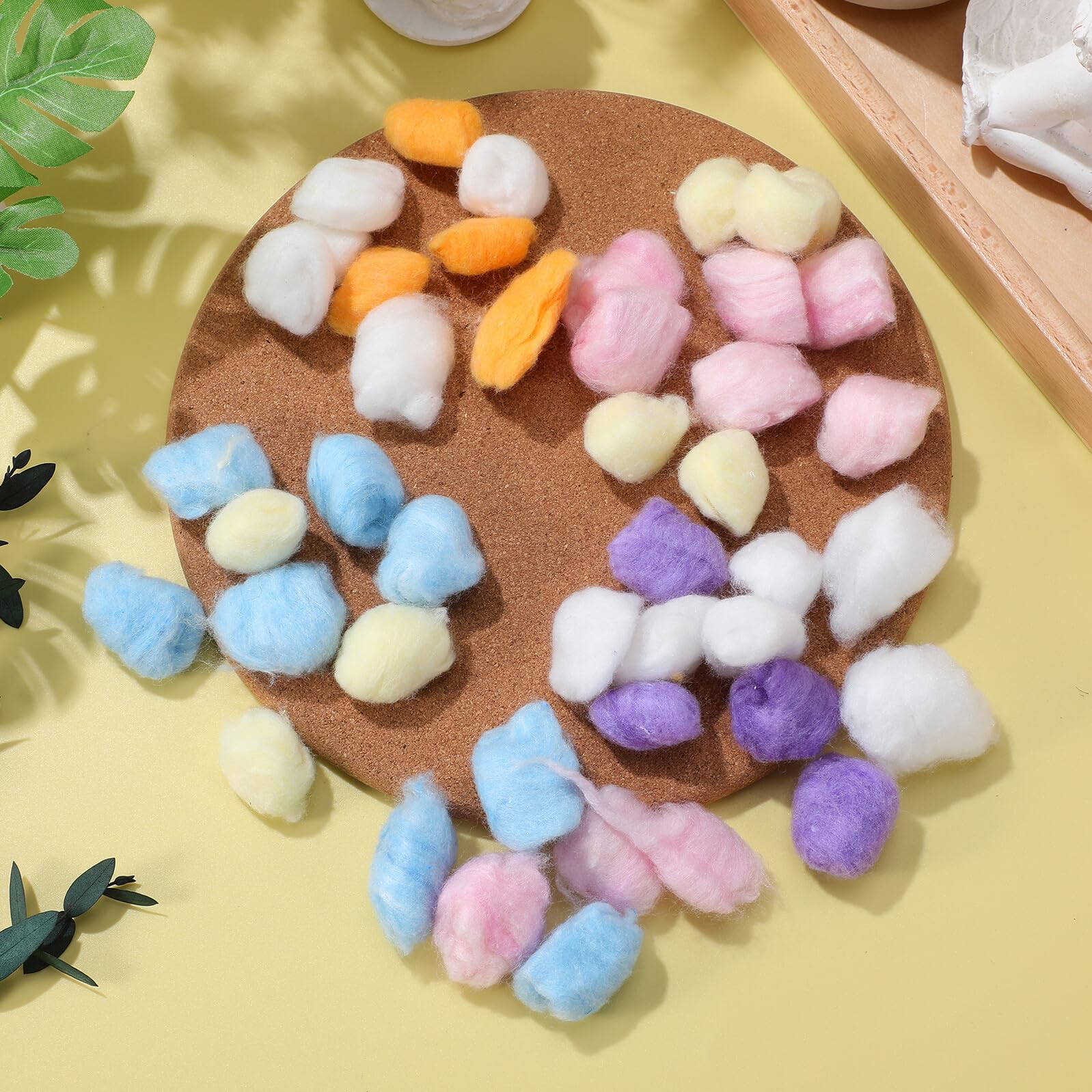 Healvian 500 Palline di Cotone Colorate per Bricolage, Multiuso e Adatte per Nidi di Animali Domestici, Confezione da 500 Pezzi per Decorazioni e Artigianato