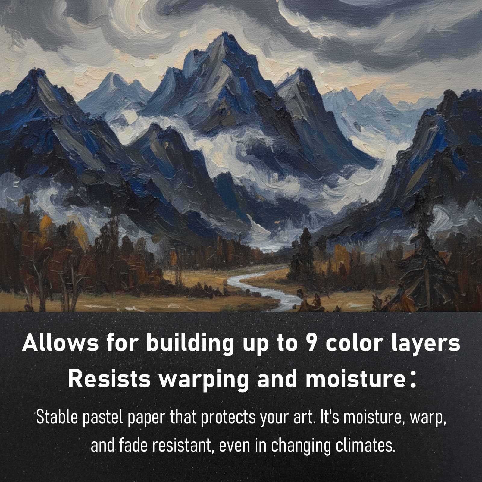 Pastellpapier, 9 x 12 Block (14 Blatt)