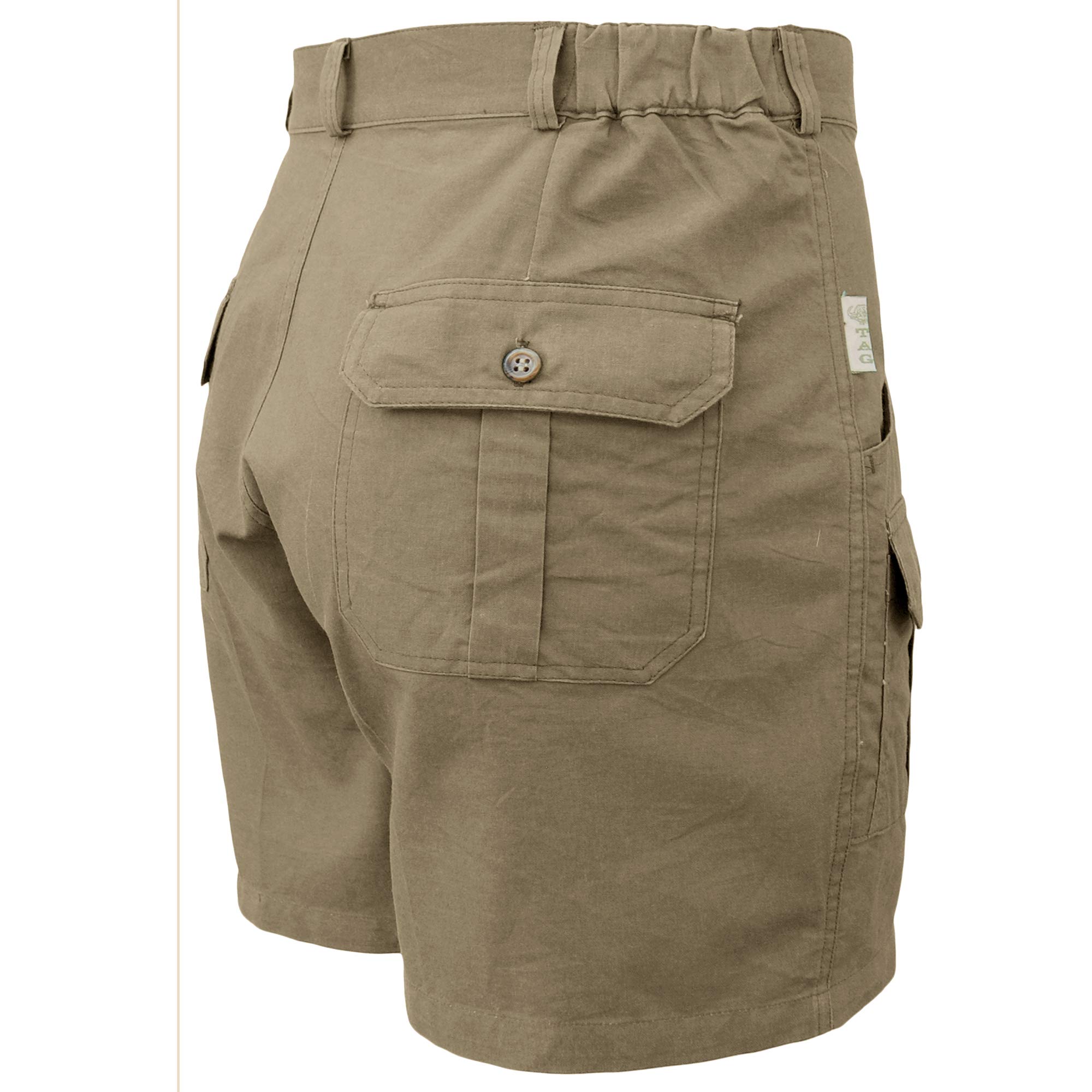 Hunter - Pantalones cortos de safari profesionales para hombre, 100% algodón