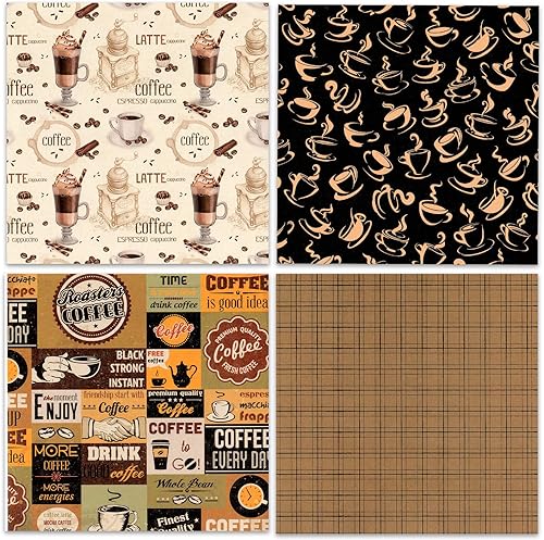 Miniatura 10 de Papel para álbum de recortes, 24 hojas de papel para álbum de recortes de Navidad de 6 x 6 pulgadas, suministros de papel de diario de Navidad de un