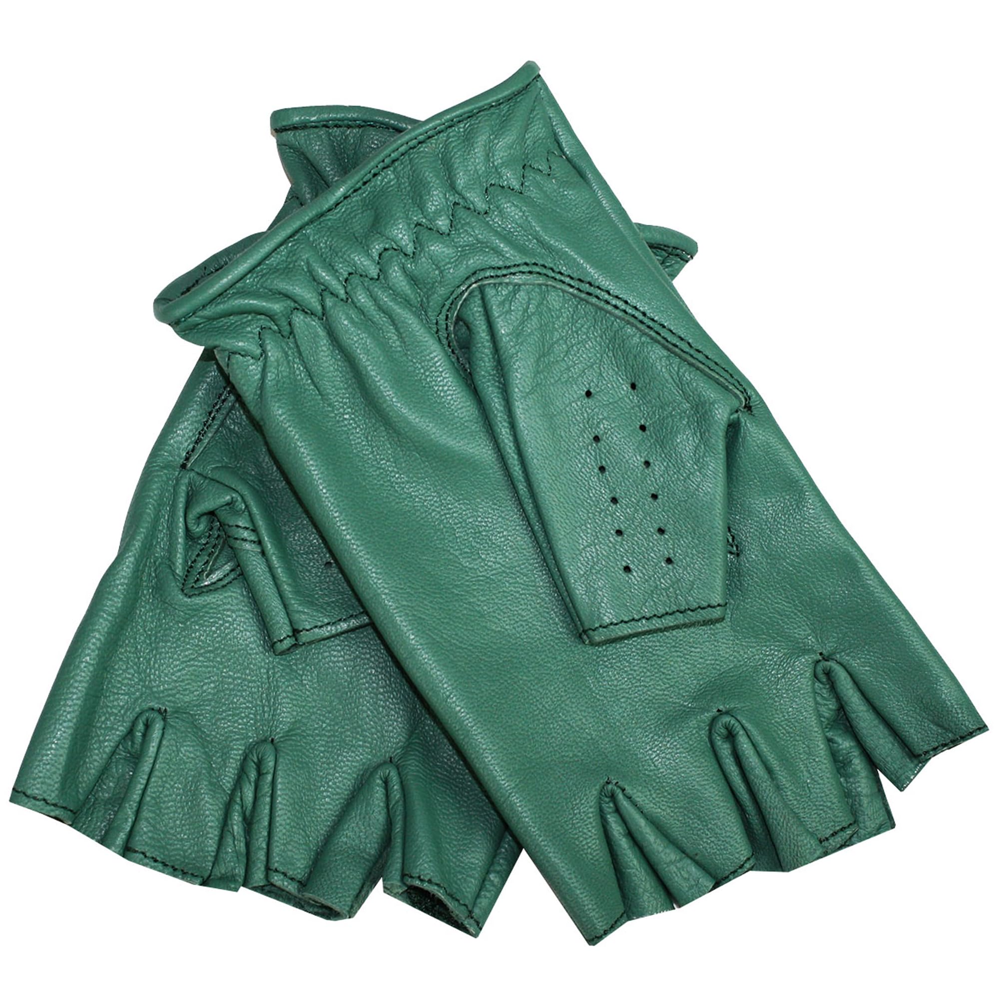German Wear Guidare guanti senza dita per automobilista guanti in pelle