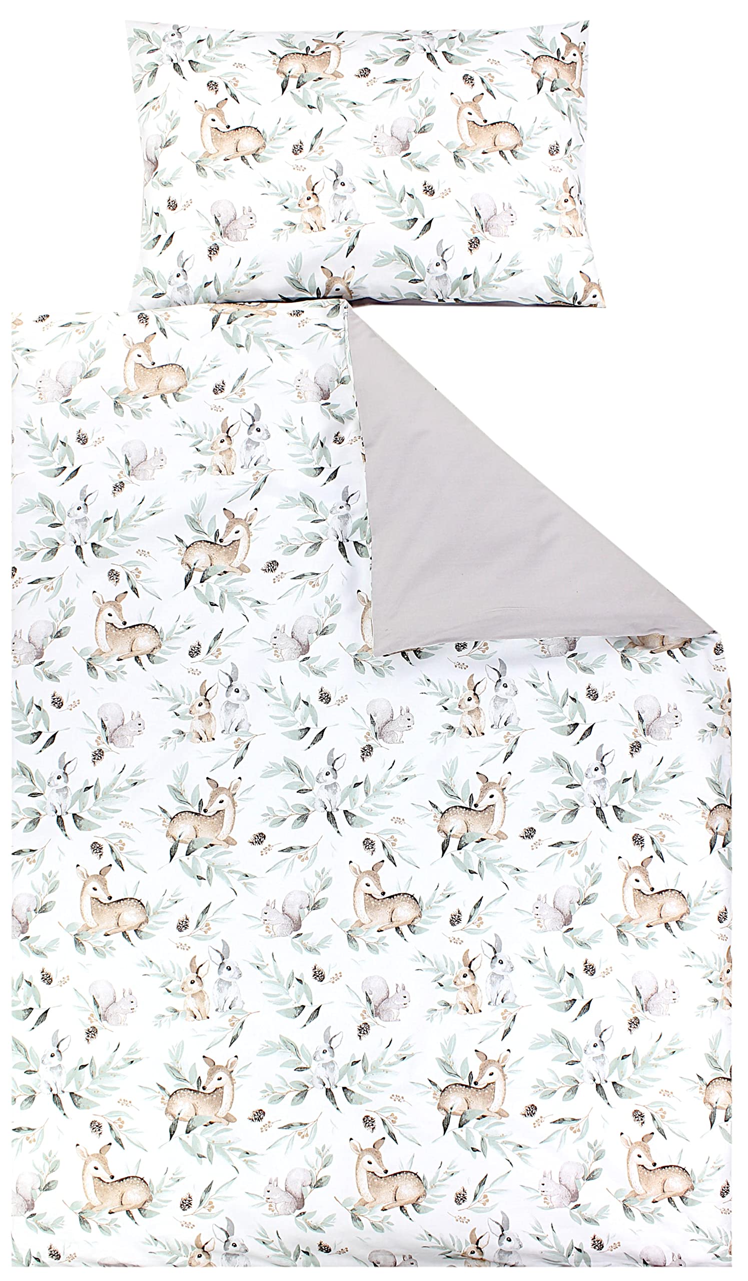TupTam Juego de Ropa de Cama para Niños, de 2 Piezas., Zorros en el avión/Verde, 120x90 cm — view 13