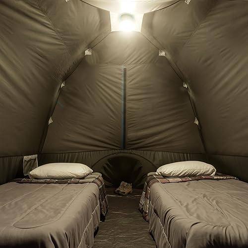 Miniatura 4 de CORE Tienda de campaña con cúpula iluminada para 6 personas para la familia al aire libre, senderismo y mochilero  Tienda de campaña portátil con