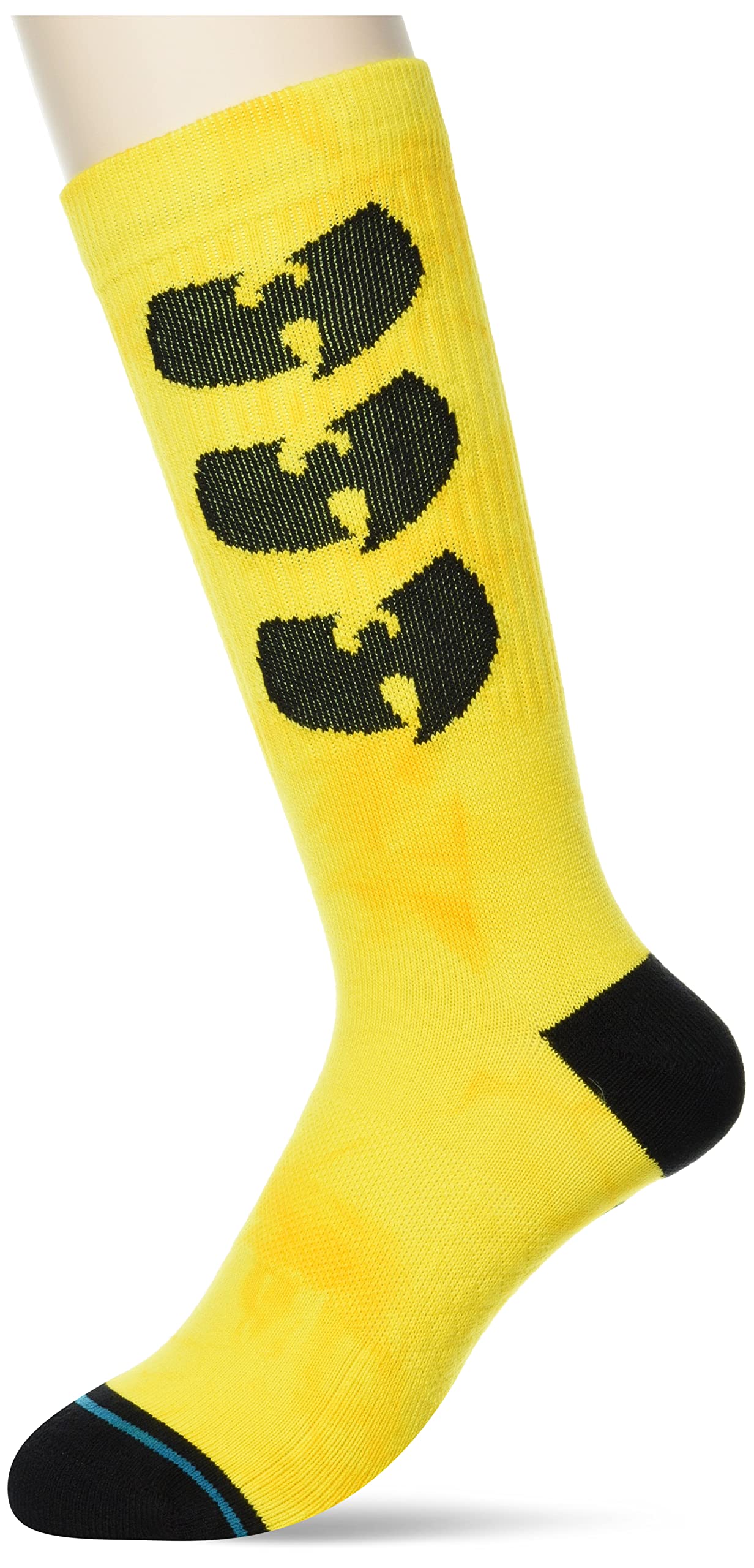 STANCE Enter The Socks Crew Socks Yellow Wutang Infiknit UK Sizes 6 - 13 (as8, alpha, l, regular, regular, Large)