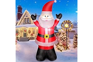 4 FT Christmas Inflatable Santa Claus Raises his Hands and Cheers