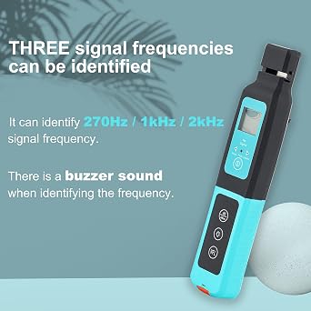 Hanchen Optical Fiber Identifier Handheld Live Optical Fiber Detector Tester High Performance Tracker Single Mode/Multimode 10mw Red Light Source (Blue)