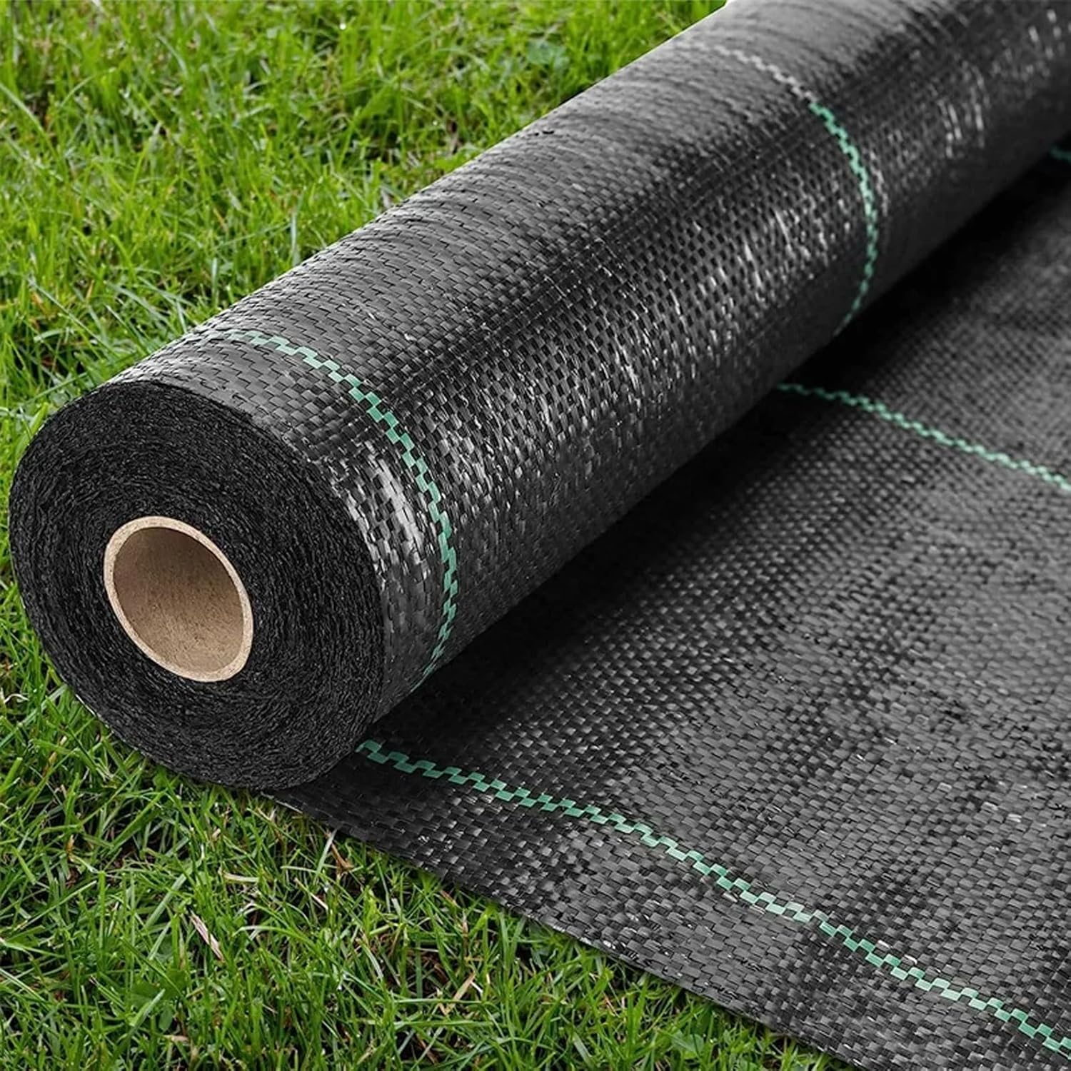 FENGSHENG-SHOP Weed Control Membrane, 1M x 15M Heavy Duty Weed Fabric Control Weed Control Fabric Ground Cover Membrane UV Stabilised Weed Barrier Fabric for Patios Garden Flower Beds Landscaping