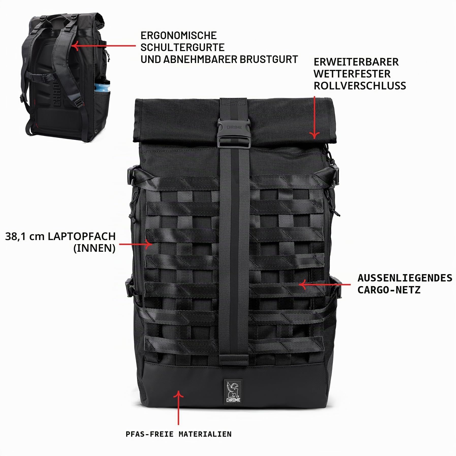 Chrome Industries Barrage Pack, 34 l