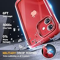 Vista 4 de Miracase Glass Series - Funda para iPhone 12/12 Pro de 6.1 pulgadas, funda bumper resistente de cuerpo completo mejorado con protector de pantalla