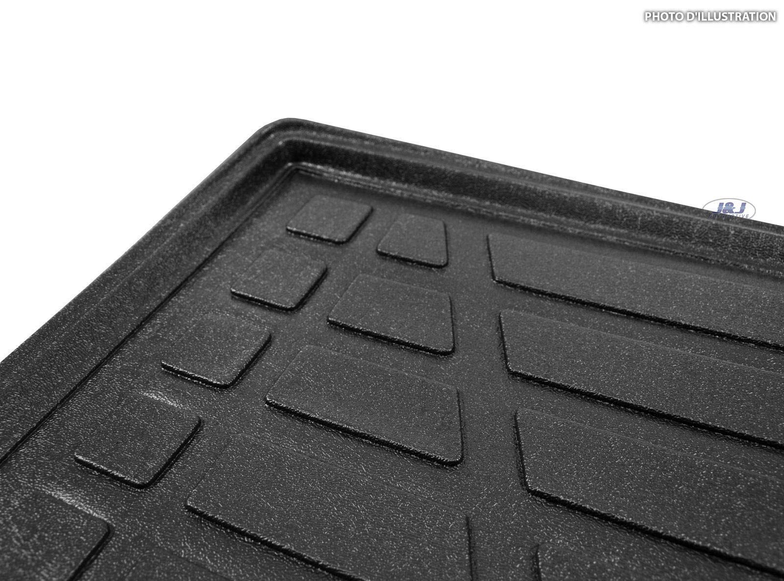 J&J AUTOMOTIVE Tapis de Coffre en Caoutchouc sur Mesure pour Audi A5 Sportback/Coupe 2008-2015, Premium, Bord Haut, Antidérapant, Toutes Saisons