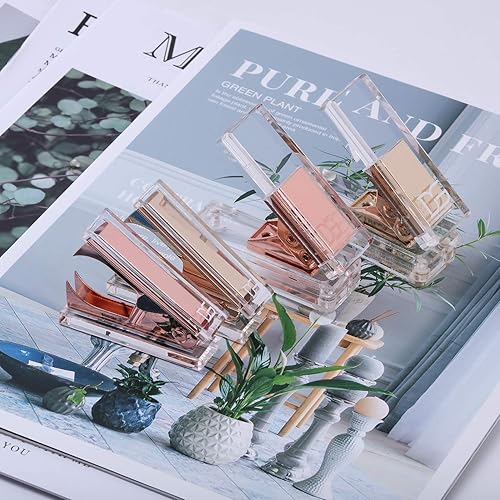 Miniatura 2 de DS DRAYMOND STORY - Perforadora acrílica de oro rosa y removedor de grapas, serie de artículos de escritorio (ideas de regalos de boda para