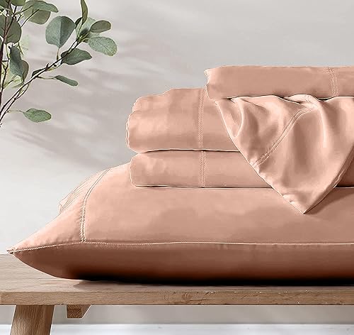 Vista 72 de Juego de sábanas de 4 piezas tamaño King - Cómodas sábanas transpirables y refrescantes - Sábanas de lujo para hotel - Bolsillos profundos de 16