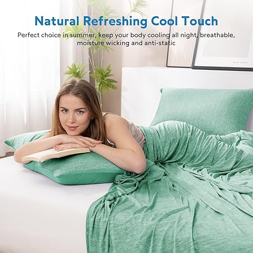 Miniatura 10 de HOMFINE Mantas refrescantes para personas que duermen con calor, manta de verano fina, ligera, transpirable, suave, de doble cara, mejorada, para