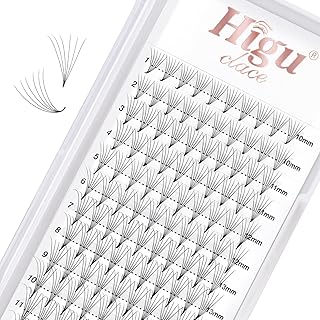 Premade Fans Eyelash Extensions 6D 0.07 C Curl Mix 10-15mm Premade Volume Fans Eyelash Extensions Pointed Base Middle Stem Premade Lash Fans Promade Fans Eyelash Extensions (6D 0.07 C Mix 10-15)