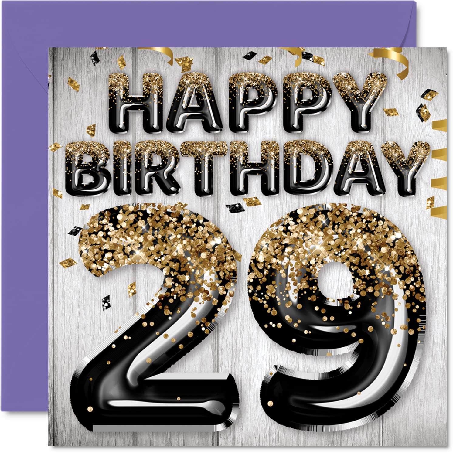Biglietto di auguri il 29° compleanno donne e uomini elegante ed elegante biglietto di auguri 29 anni donna figlio figlia 29 anni 29 anni e