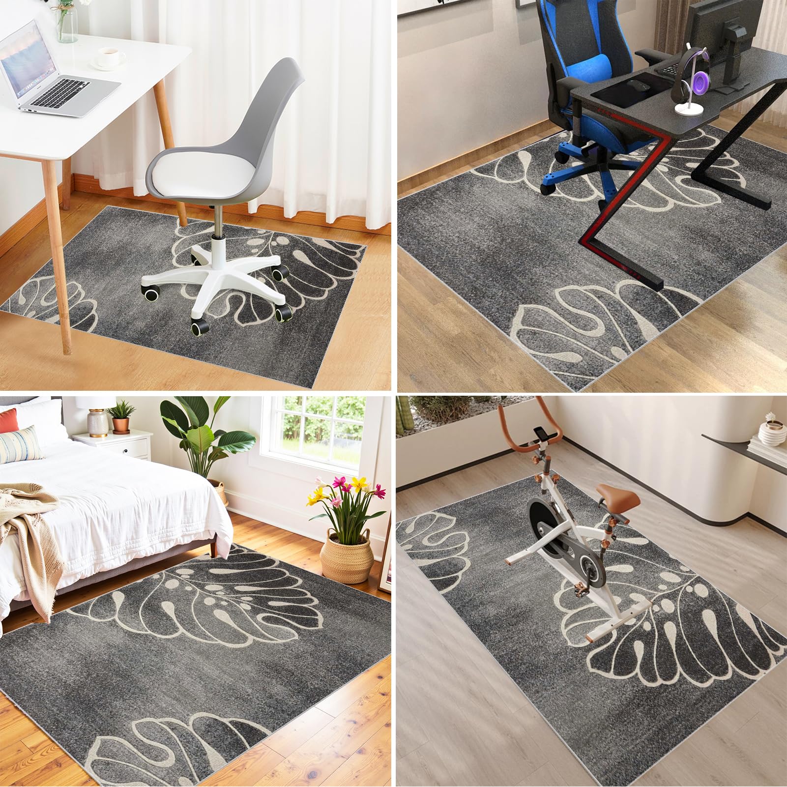 Protection de Sol pour Chaise de Bureau, Tapis de Chaise pour Sols Durs, Tapis Protecteur de Sol pour Fauteuils de Gaming, Tapis de Protection Polyvalent pour la Maison, Tapis Bureau Sol 120 x 150 cm